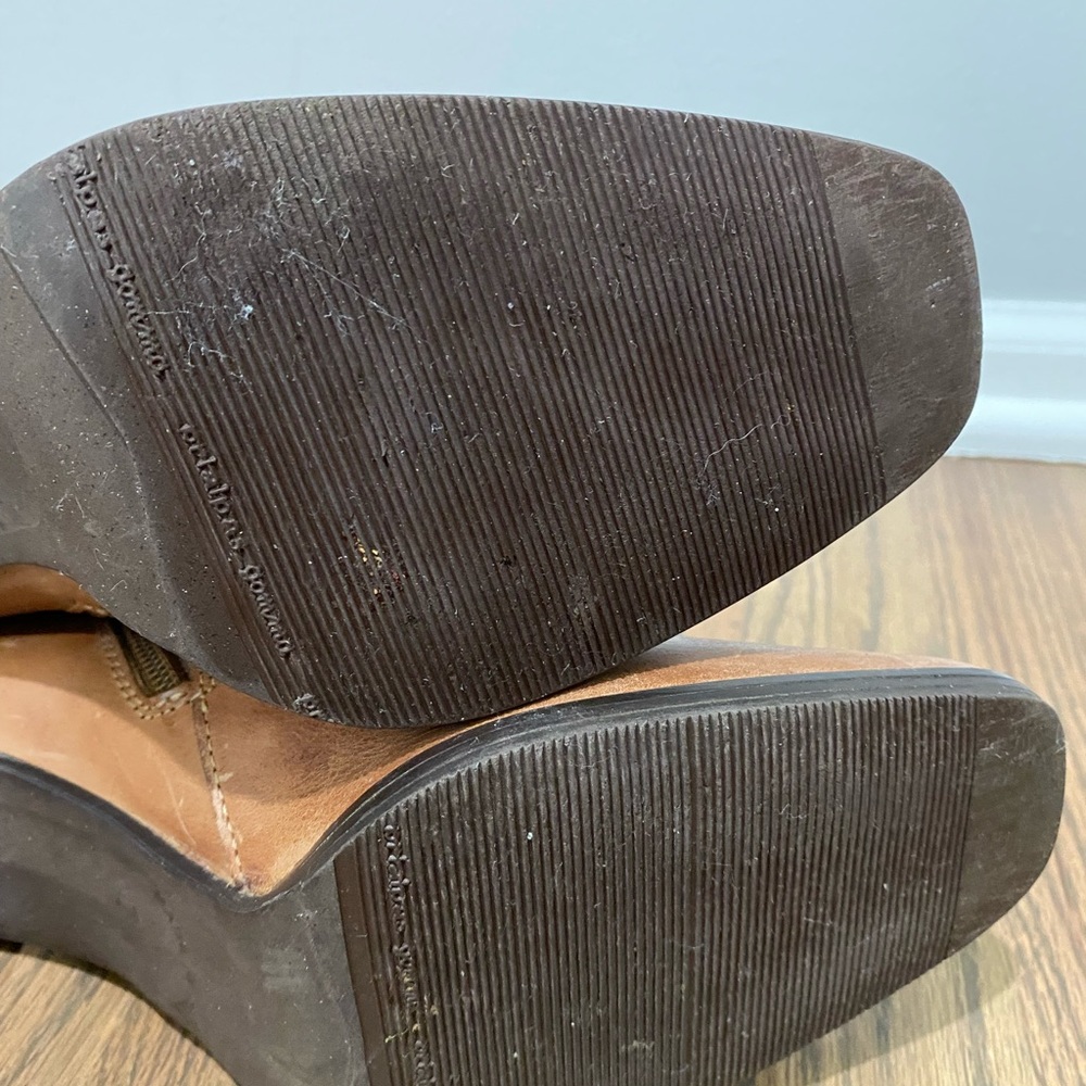 Eddie Bauer Womens Boots, Cognac, Leather Upper & Lining, Made in Italy, Size 7M - Picture 4 of 8